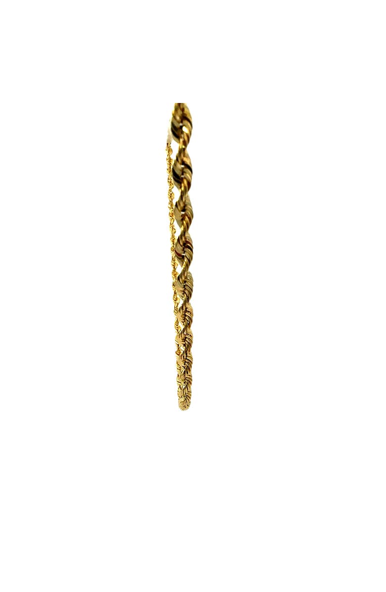 Ancona Jewelry 14K Yellow Gold Diamond Cut Rope Chain Necklace 4.5mm, Alternate, color, Yellow