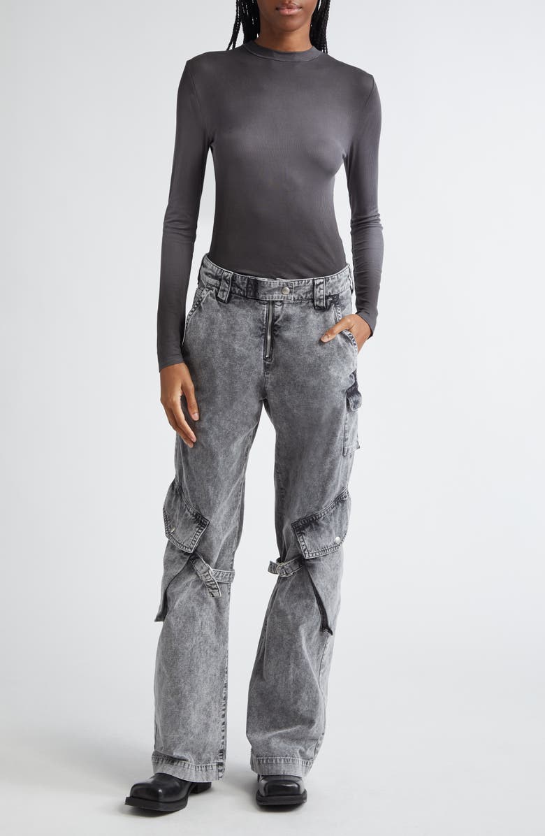 Potinal Cotton Canvas Cargo Trousers