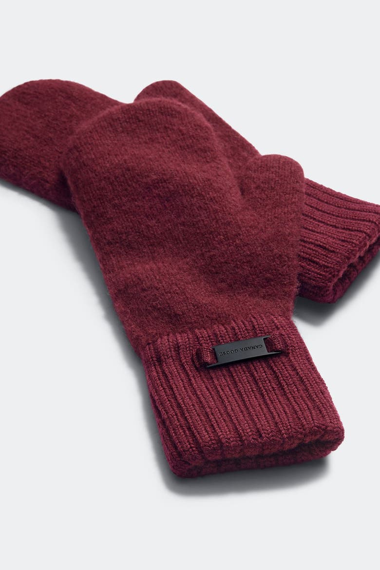 Alpaca Mitten, Alternate, color, Burnt Vermillion