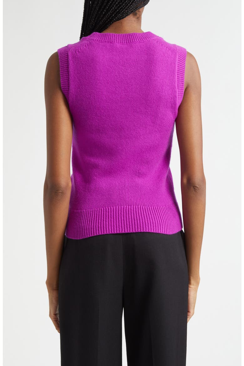 Ian Cashmere Sweater Vest, Alternate, color, FUCHSIA