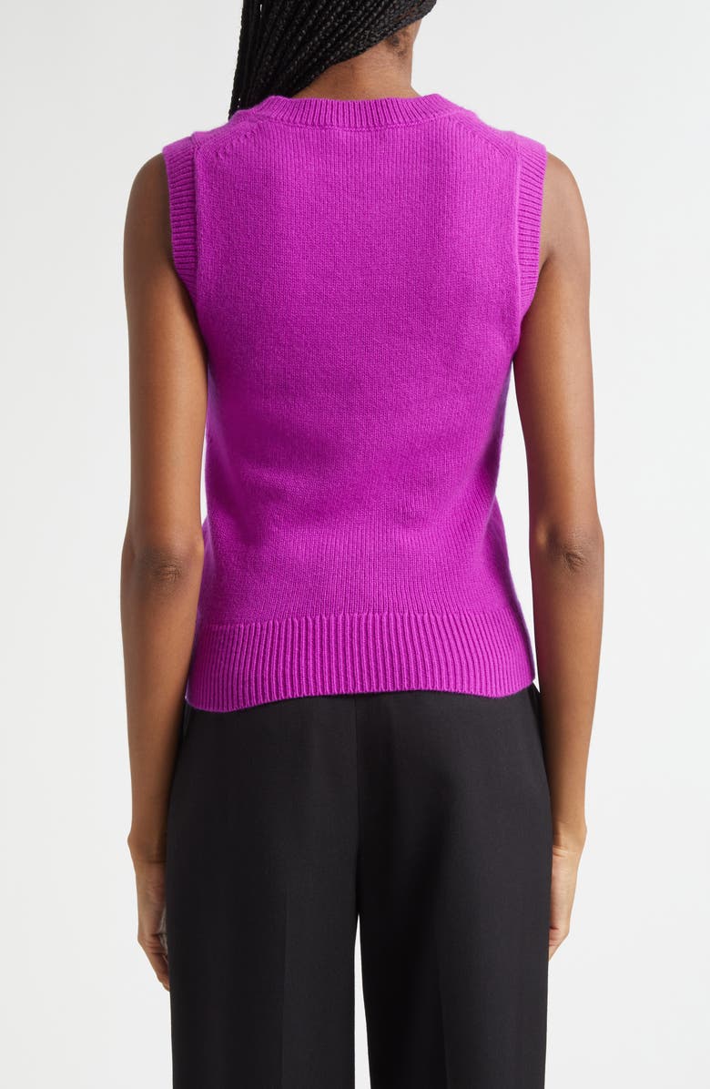 A.L.C. Ian Cashmere Sweater Vest, Alternate, color, Fuchsia
