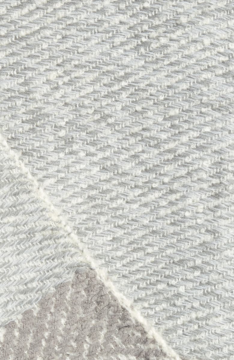 NORDSTROM AT HOME Herringbone Border Throw, Alternate, color,