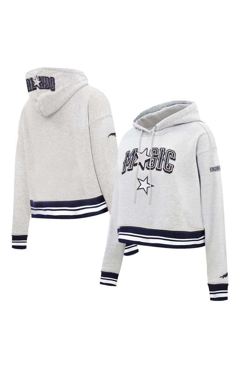 PRO STANDARD Women's Pro Standard Gray Orlando Magic 2024/25 City Edition Cropped Pullover Hoodie, Alternate, color, 