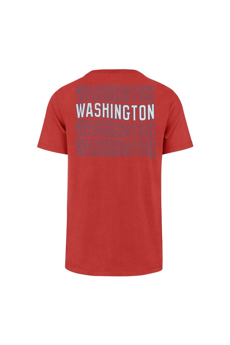Men's '47 Red Washington Nationals Hang Back Franklin T-Shirt, Alternate, color, Red