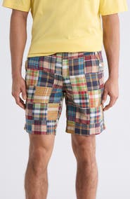 Vintage 1946 Patchwork Madras Flat Front Shorts