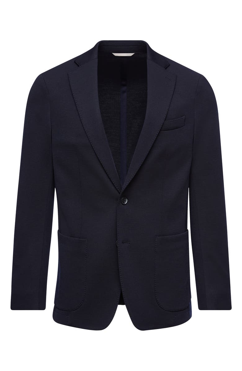 Emanuel Berg Navy Wool Blend Sport Coat, Main, color, Navy