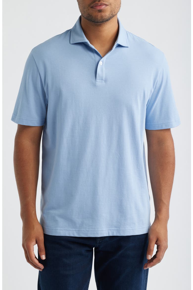 Eagle Stretch Cotton Polo, Main, color, LAKESIDE