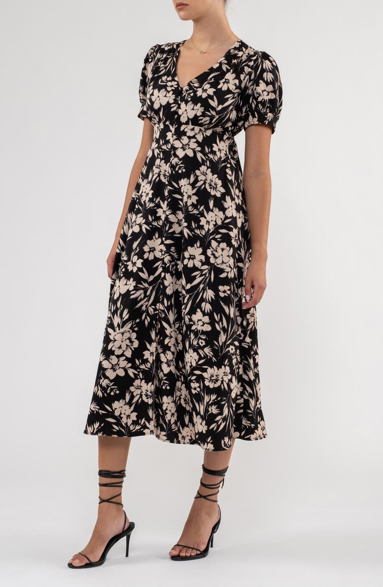 Night Sky Floral Dress main image 0