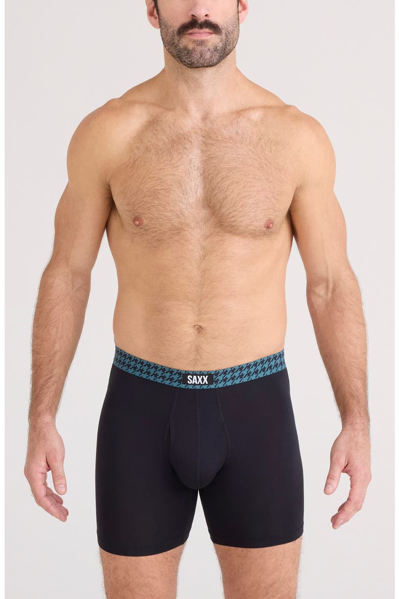 Vibe Xtra Boxer Briefs, Alternate, color, PINEAPPLE/ HOUNDSTOOTH/ BLACK