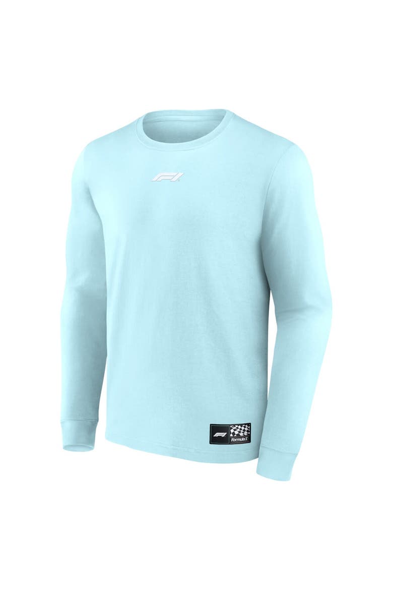 Men's Fanatics Branded Aqua Formula 1 Merchandise Beach Club Long Sleeve T-Shirt, Alternate, color, Aqua