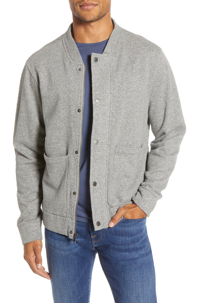 Bonobos Fleece Baseball Jacket, Main, color, 