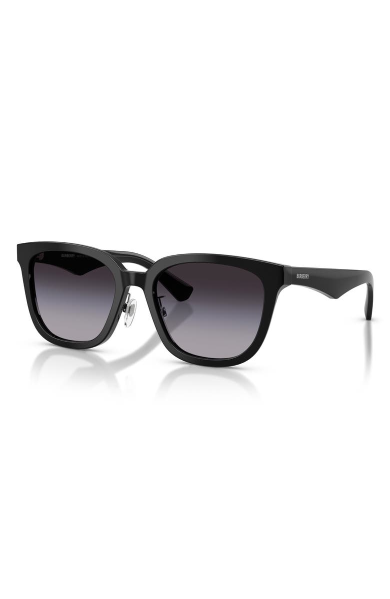 Burberry 57mm Gradient Square Sunglasses, Alternate, color, Black / Grey Gradient