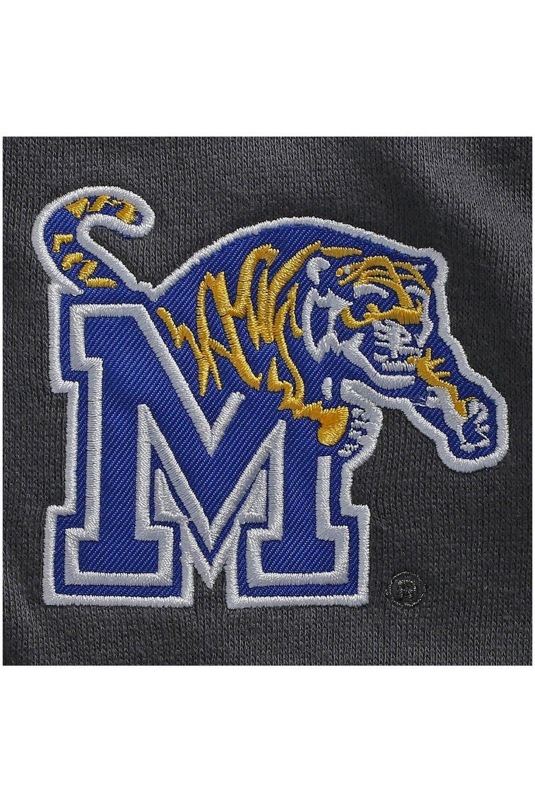 Men's Colosseum Charcoal Memphis Tigers Tortugas Logo Quarter-Zip Jacket, Alternate, color, Charcoal