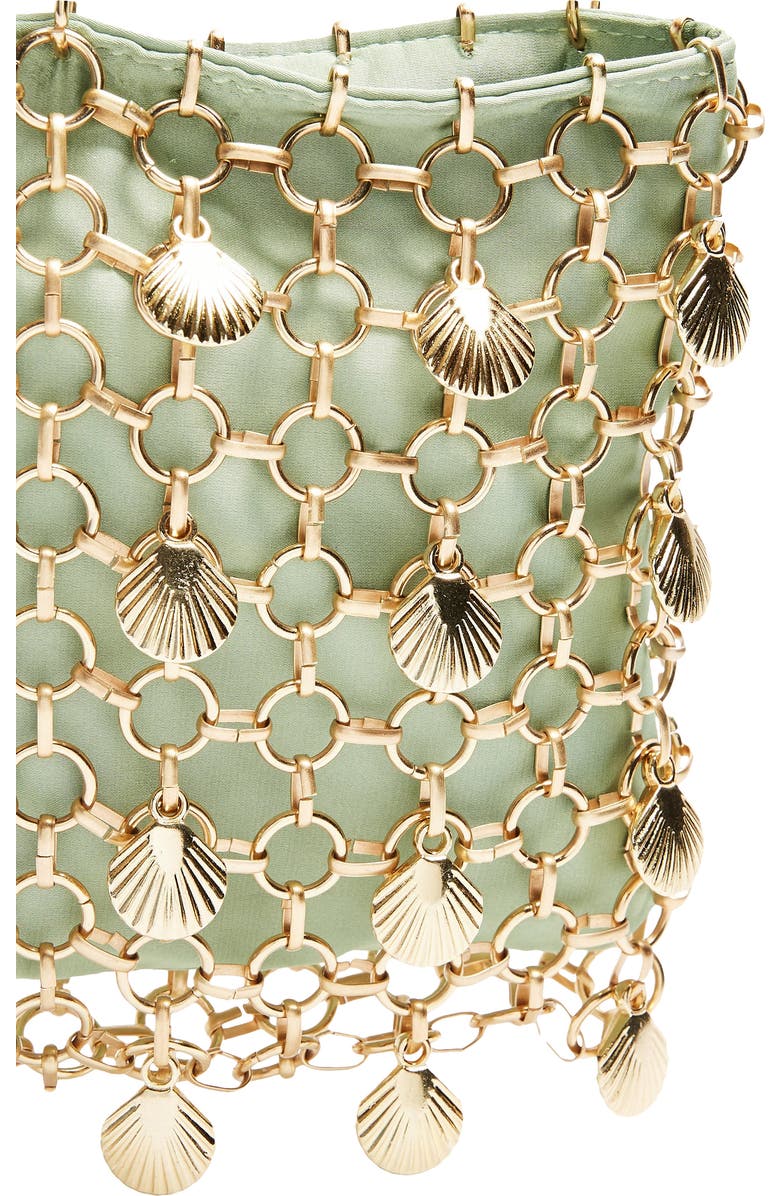 Topshop Shell Cage Mini Bag, Alternate, color,