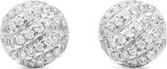 David Yurman Sculpted Cable Pavé Diamond Stud Earrings