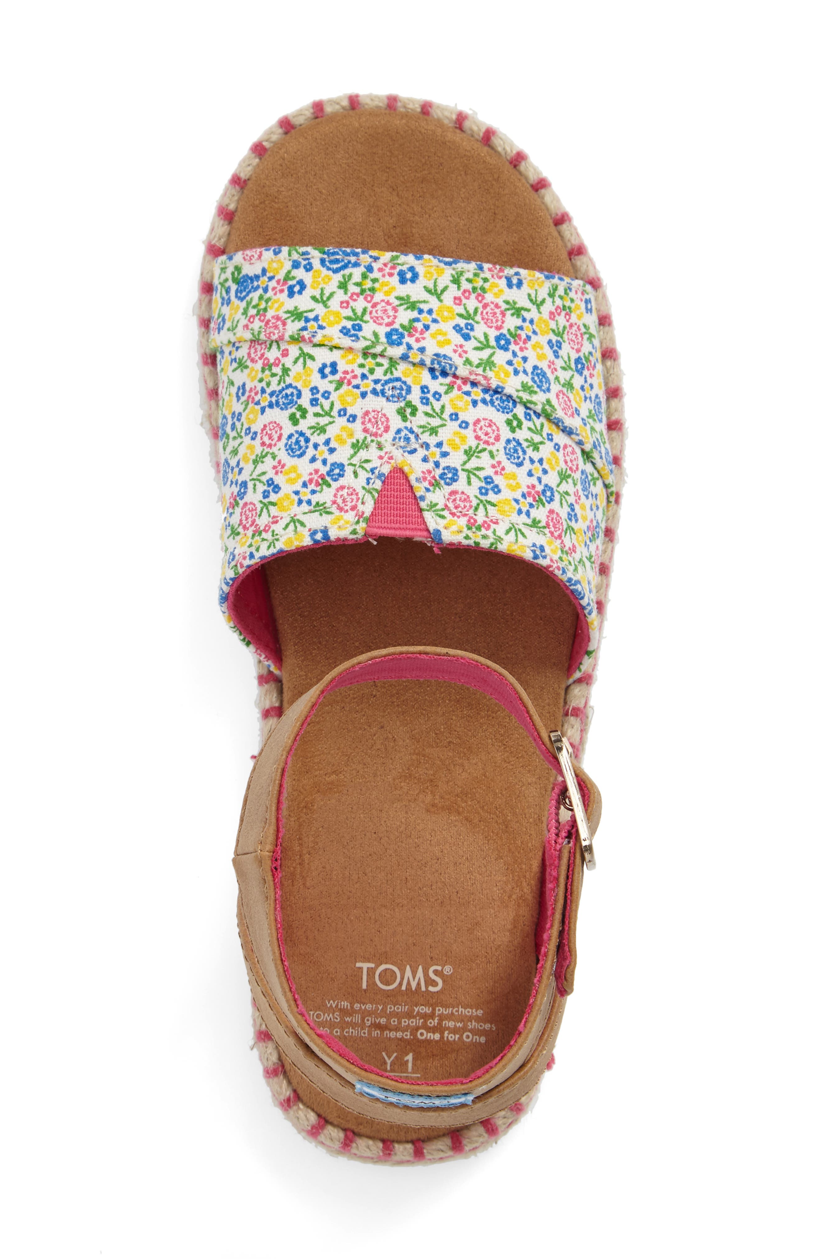 Malea Sandal, Alternate, color, FUCHSIA MULTI FLORAL