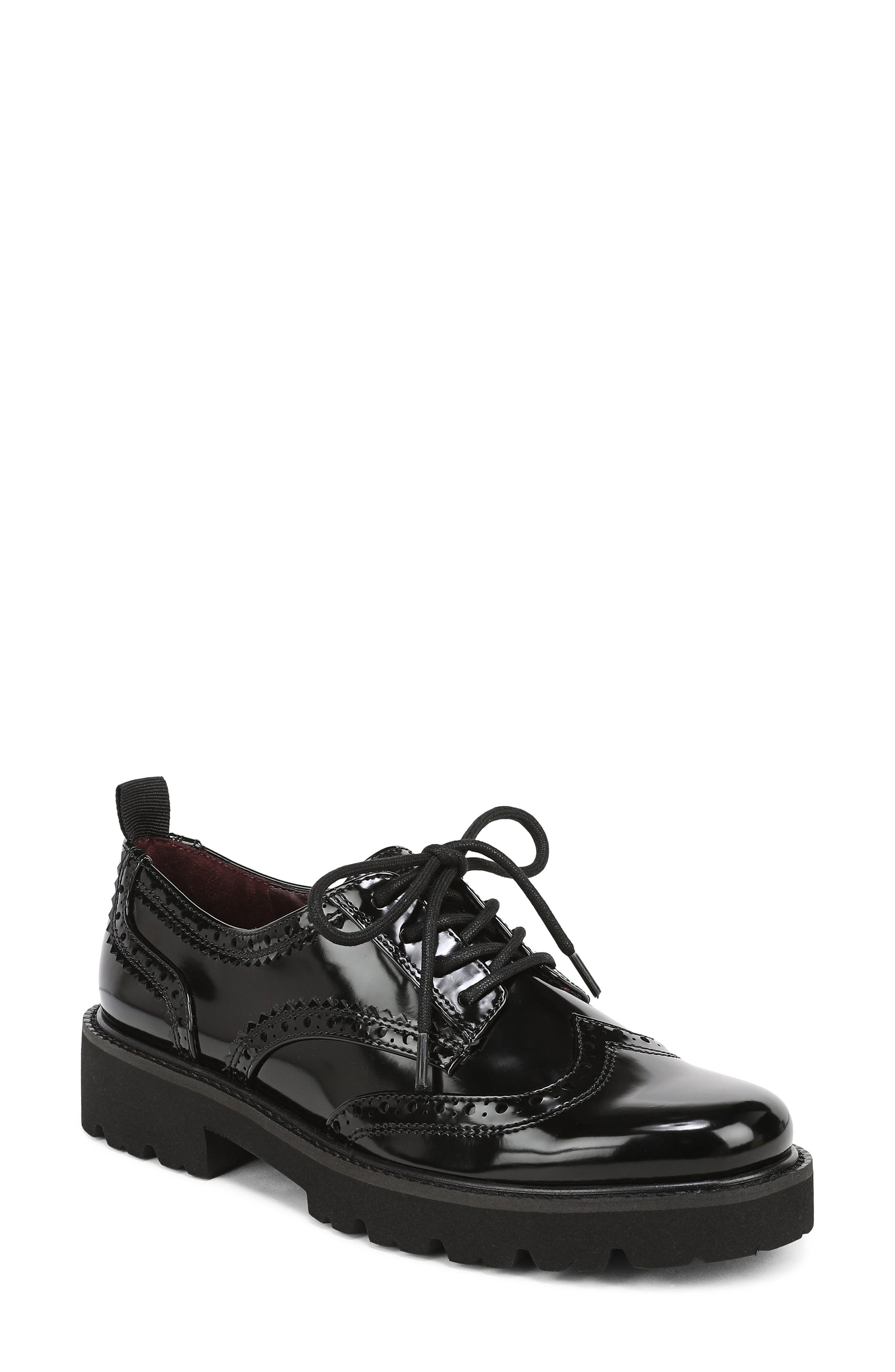 Subria Wingtip Oxford, Main, color, BLACK