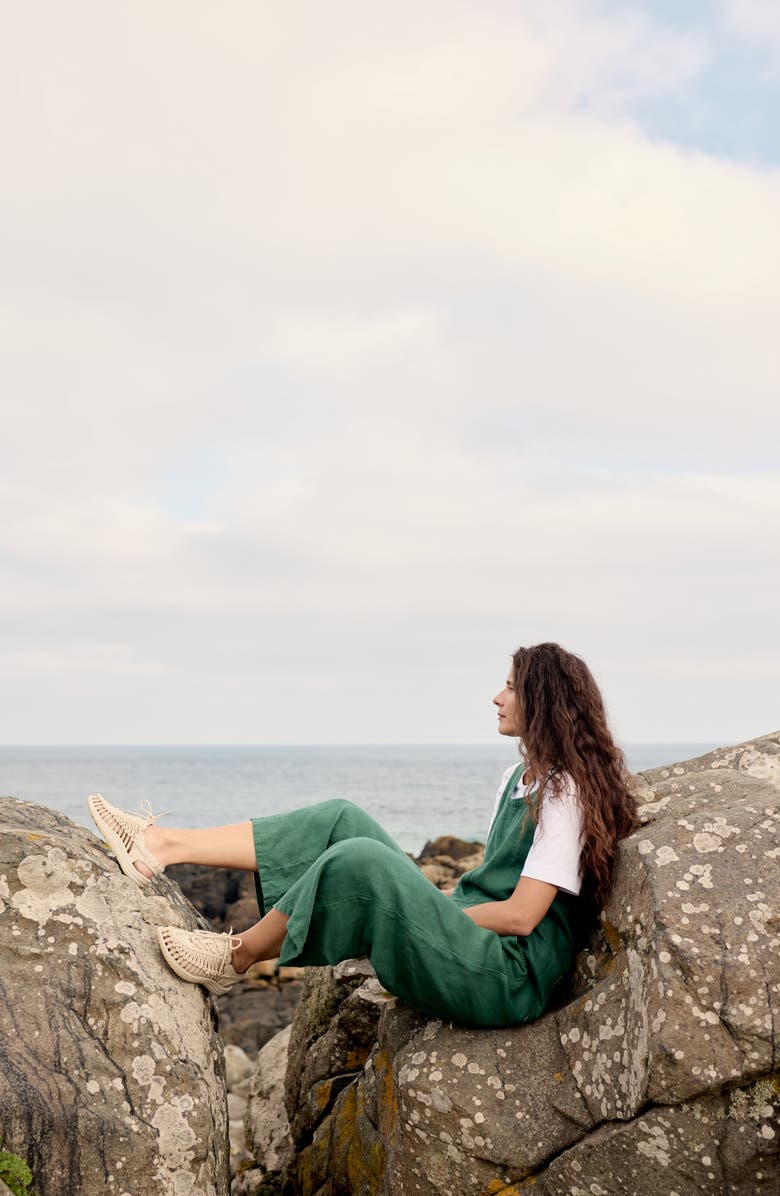 Seasalt Cornwall Salt Air Wide Leg Jumpsuit, Alternate, color, Dark Forage