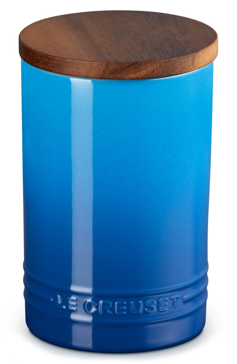 Le Creuset Signature Stoneware 26-Ounce Storage Canister, Main, color, Marseille