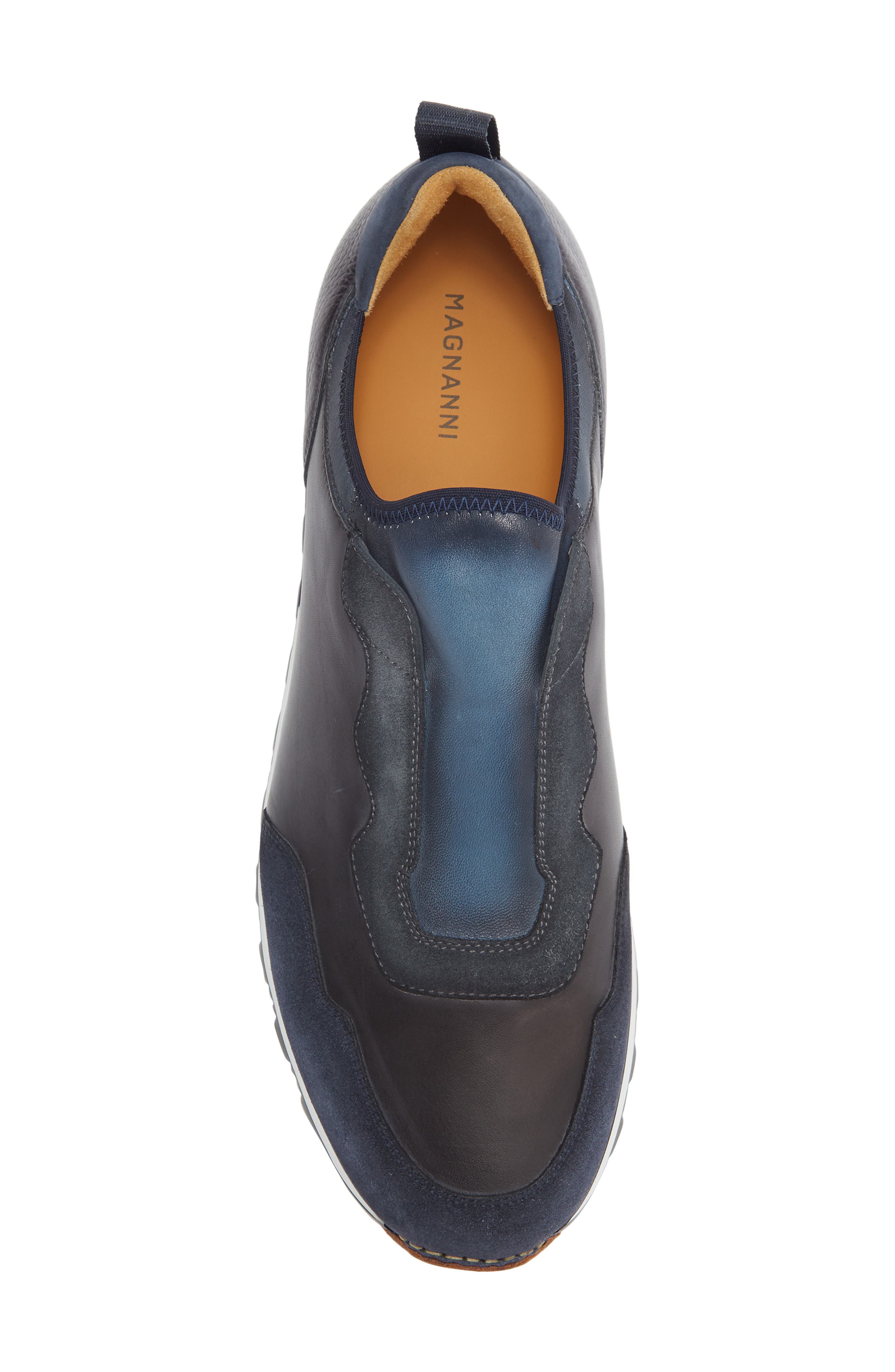 Magnanni Arco Slip-On Sneaker, Alternate, color, Navy
