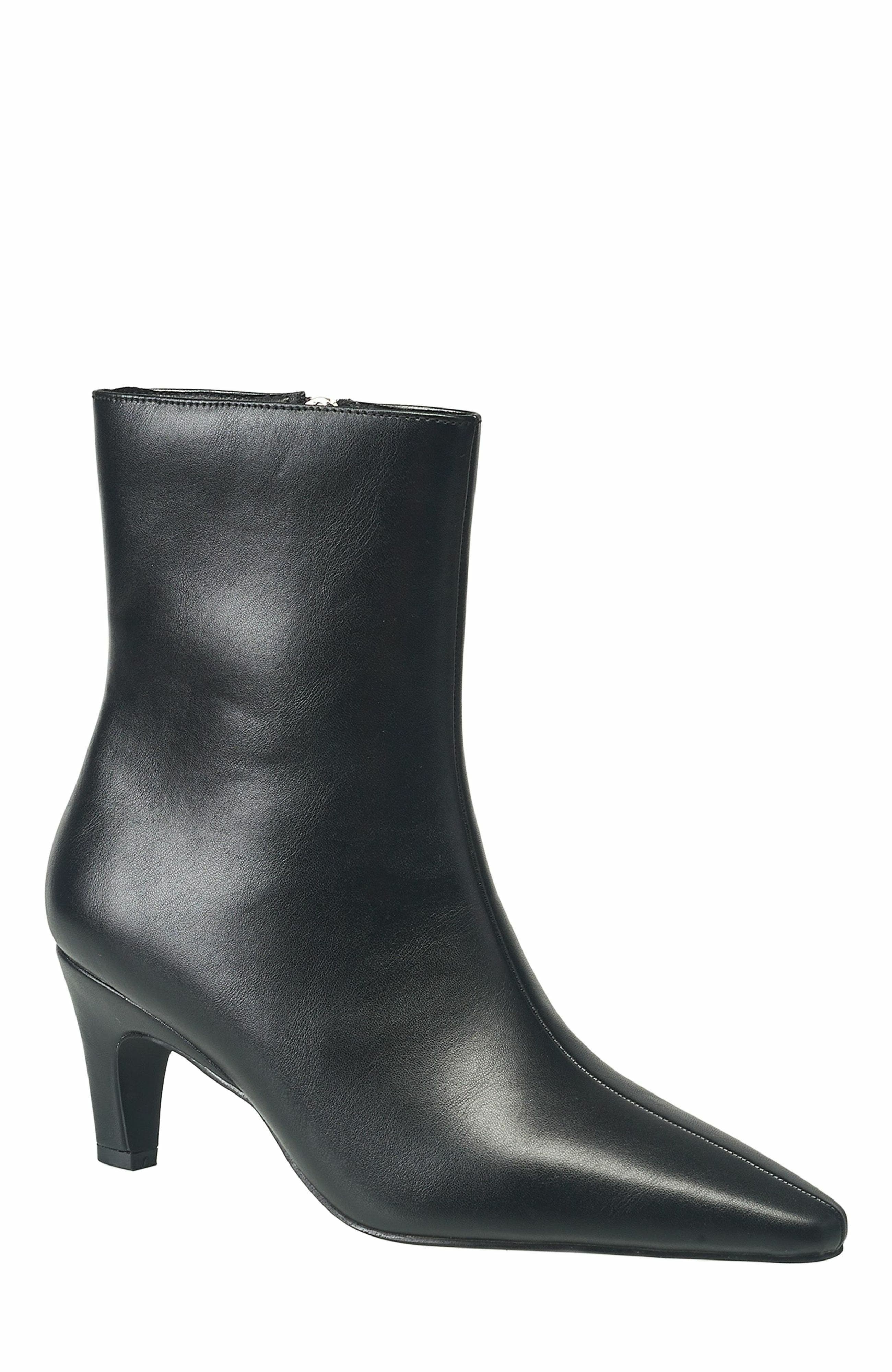 French Connection Women's Alex Kitten Heel Bootie, Main, color, Black