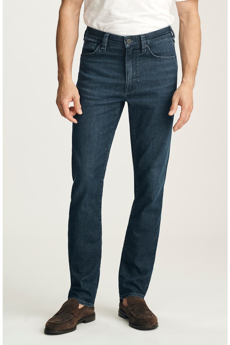 Courage Mid Rise Straight Leg Jeans, Main, color, DARK SPORTY