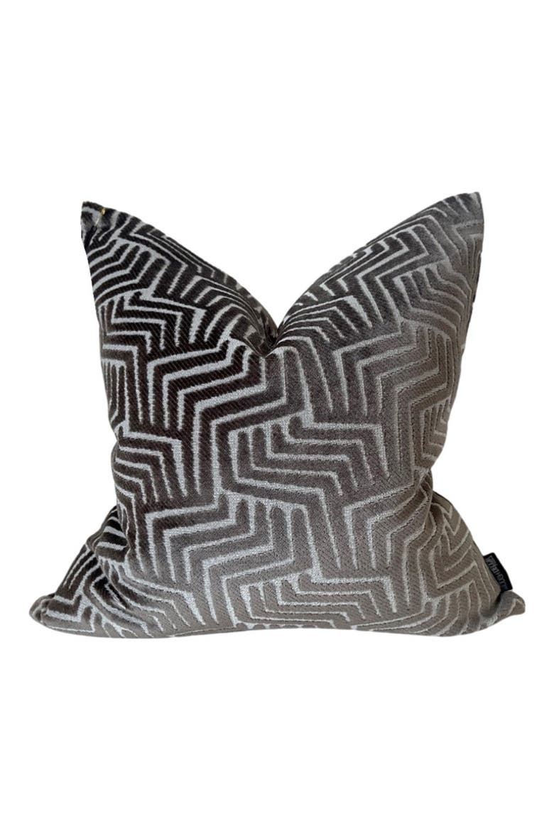 Velvet Pillow Cover, Main, color, BLACK WALNUT