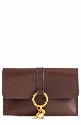 Charm Ring Leather Card Case