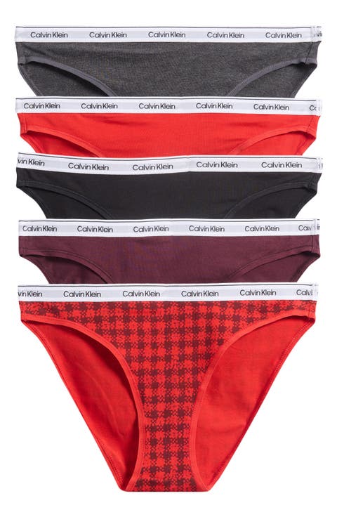 Assorted 5-Pack Logo Bikinis