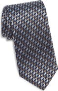Canali Geometric Silk Tie