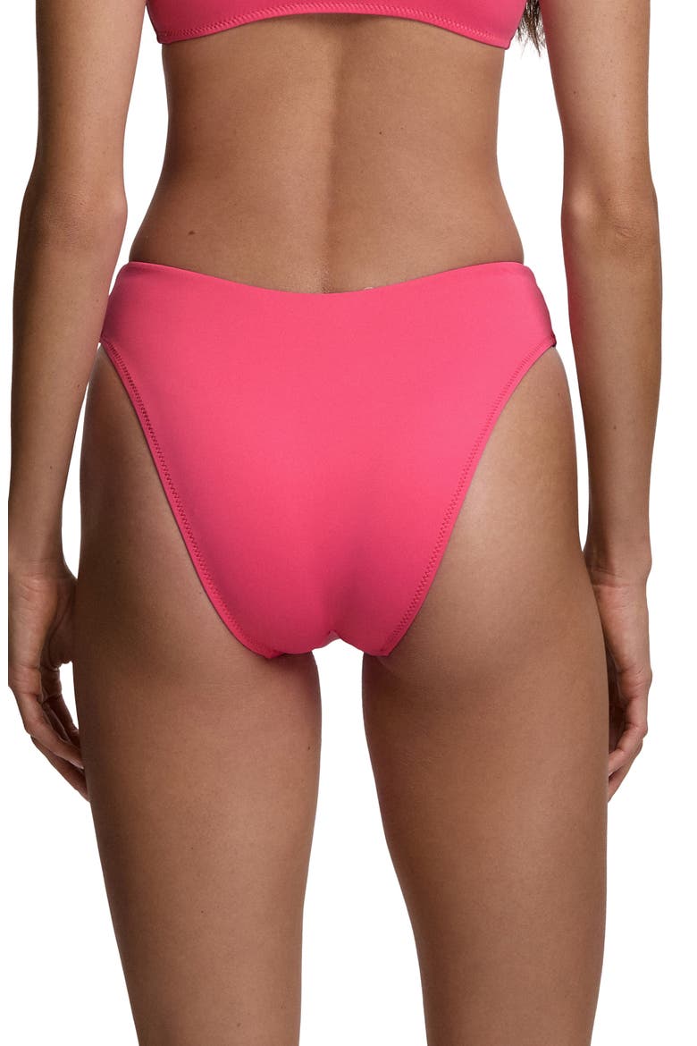 Modern High Cut Bikini Bottoms, Alternate, color, DESERT PINK