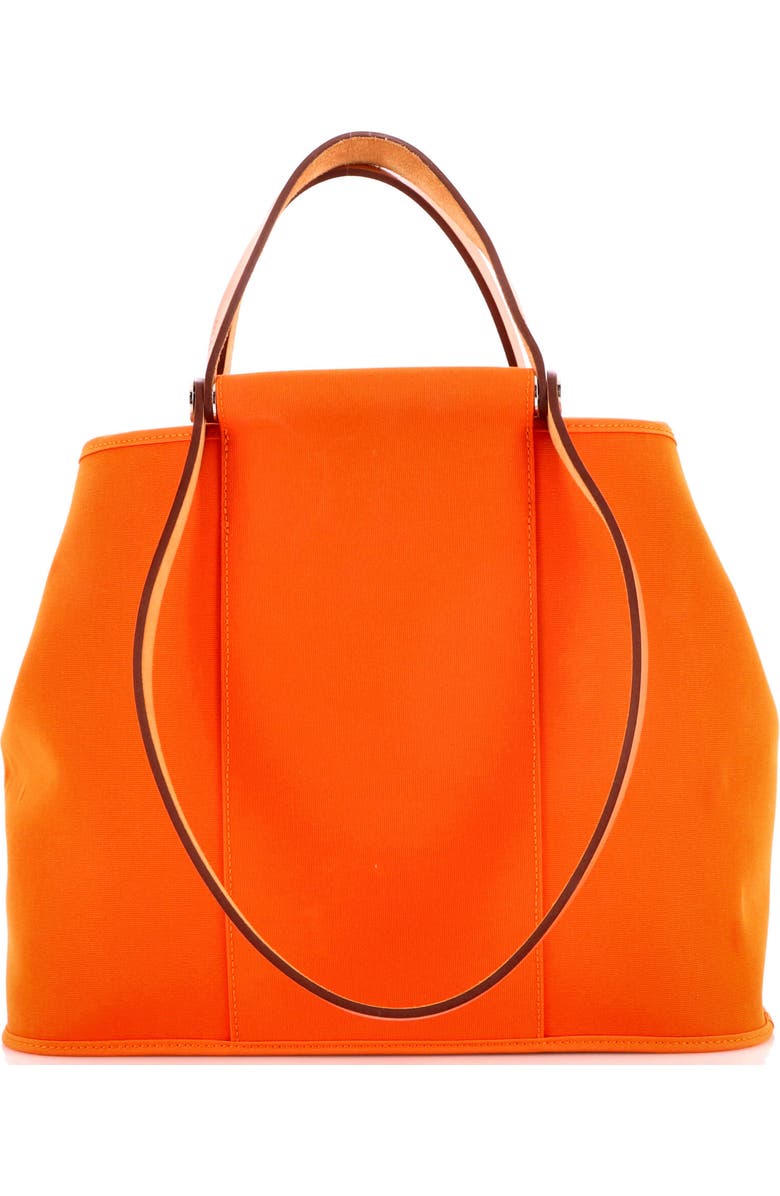 Pre-Owned Hermes Cabag Handbag Toile and Leather 32, Main, color,