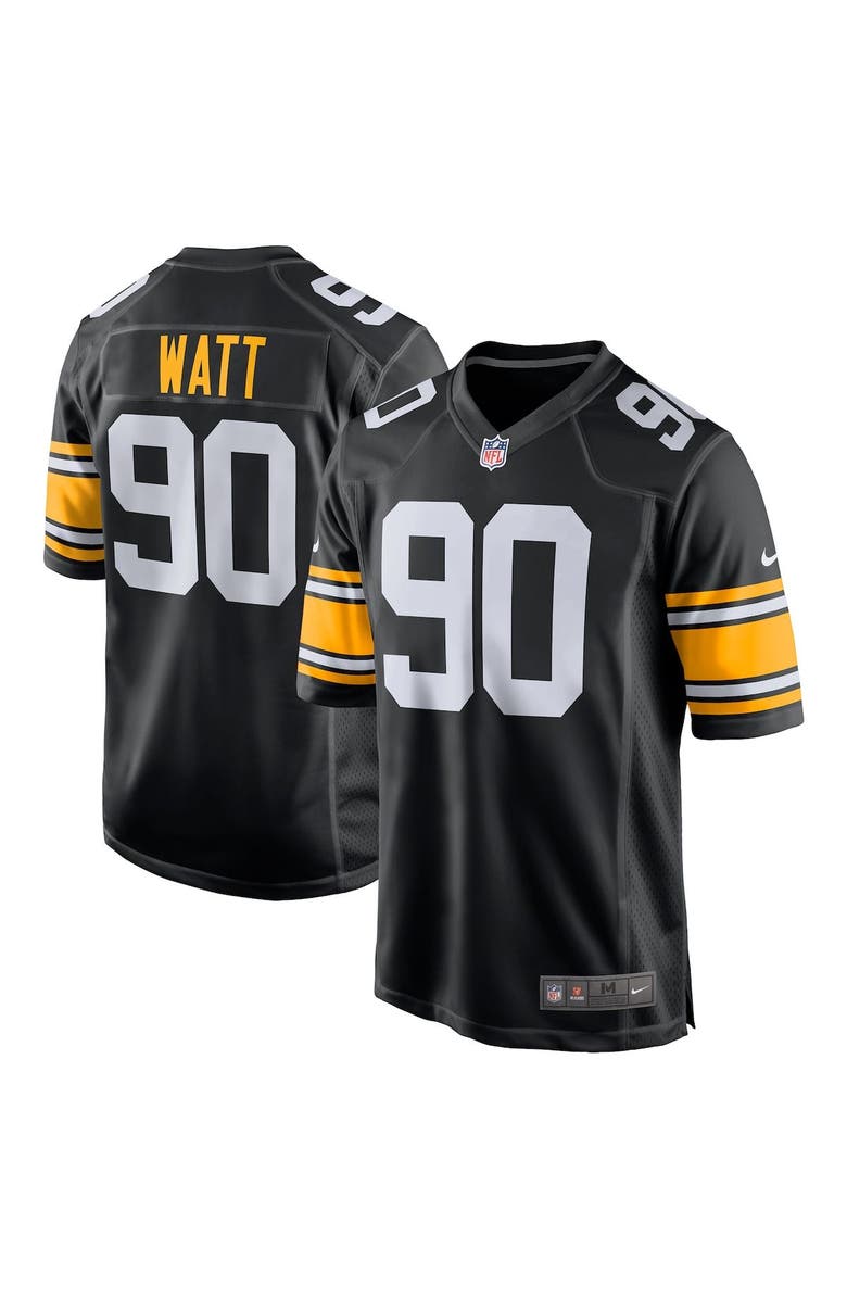 Nike Youth Nike T.J. Watt Black Pittsburgh Steelers Game Jersey, Main, color,