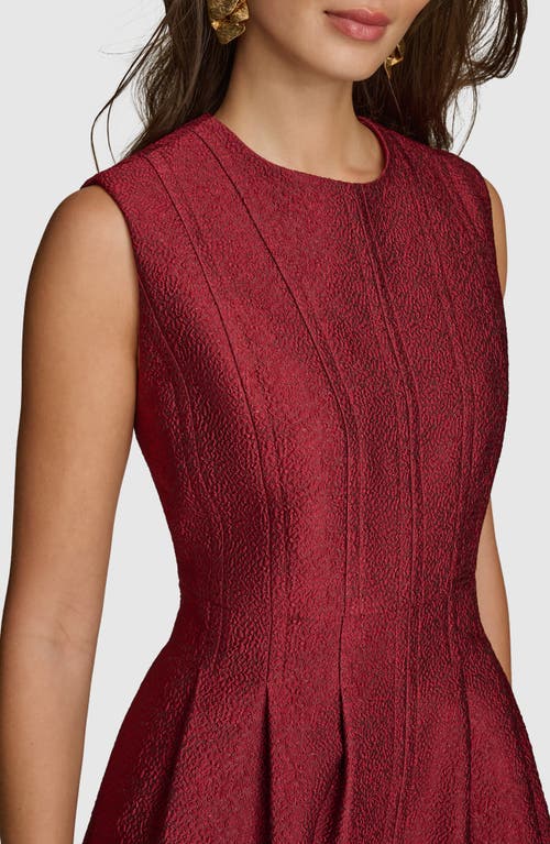 Donna Karan New York Pleated Metallic Sleeveless Dress In Multi