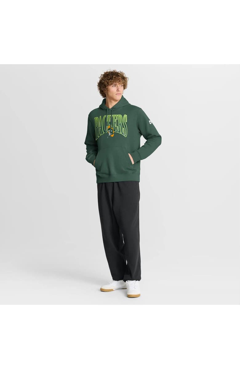 Nike Men's Nike Green Green Bay Packers Full Blitz Club Fleece Pullover Hoodie, Alternate, color, Green