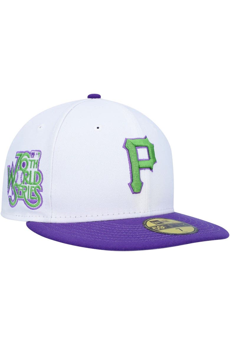 Men's New Era White Pittsburgh Pirates 1979 World Series Side Patch 59FIFTY Fitted Hat, Main, color, White