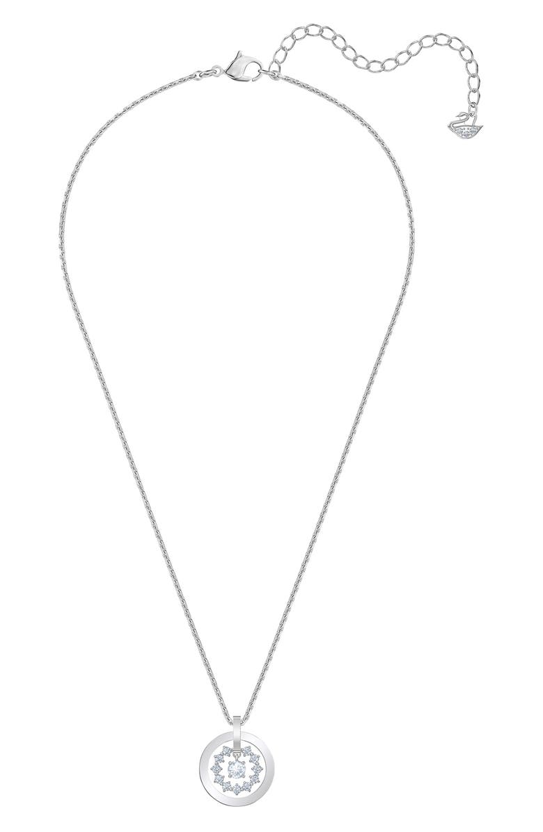 Swarovski Further Circle Pendant Necklace, Alternate, color, 