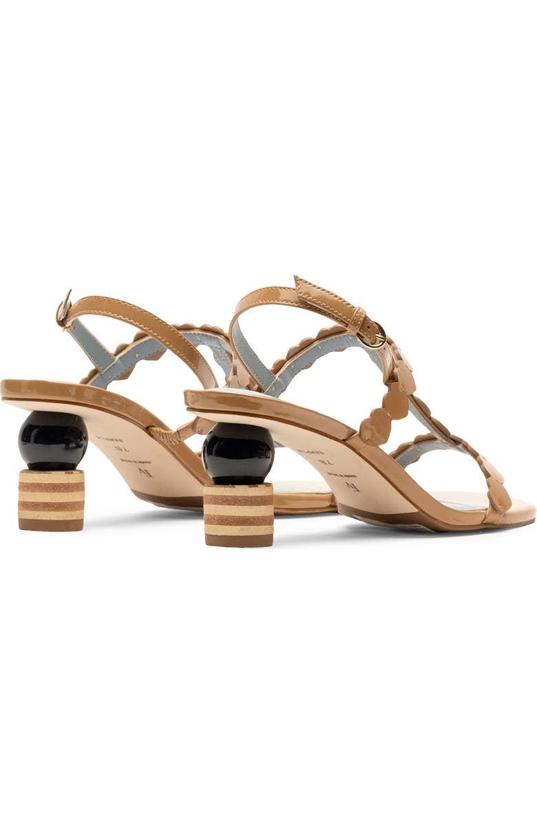 Frances Valentine Kiki Heart Strap Sandal, Alternate, color, Camel