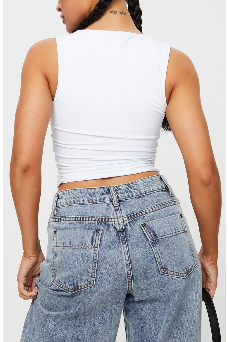 Back in Time Crop Top, Alternate, color, WHITE