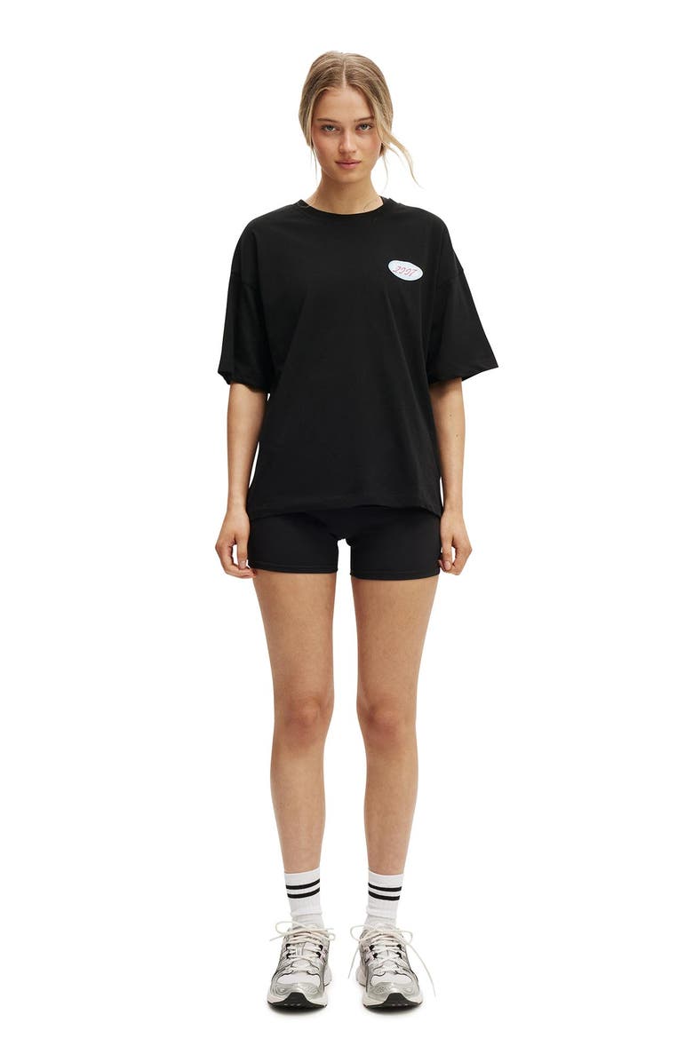 COTTON ON BODY Women's Active Graphic Tee, Alternate, color, Black Bwc Interlaced Badge