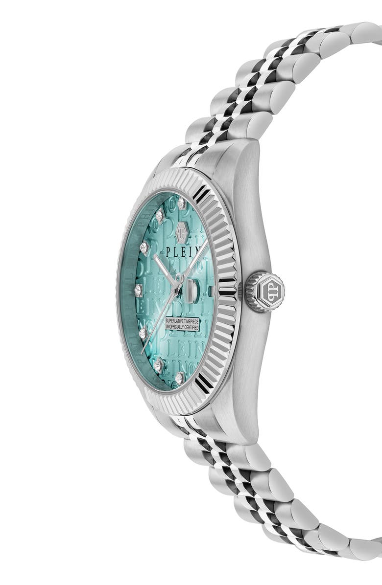 PHILIPP PLEIN Date Superlative Crystal Bracelet Watch, 41mm, Alternate, color,