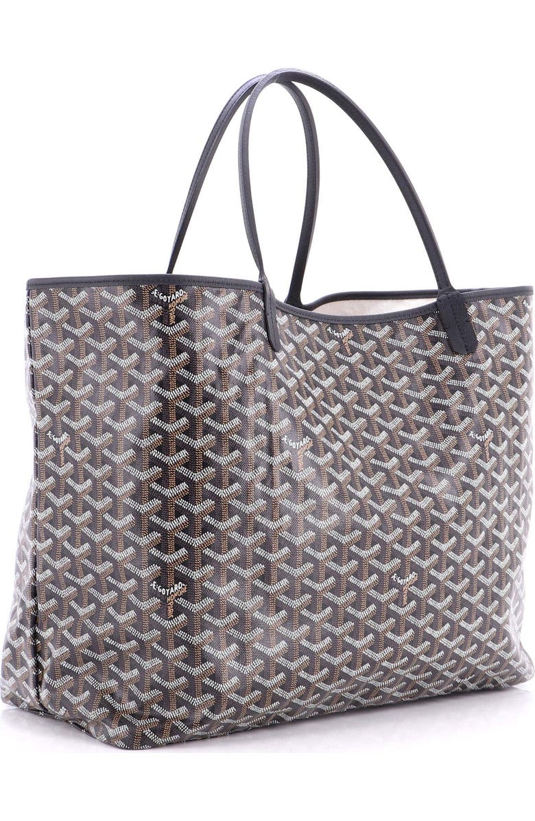 Pre-Owned Goyard Saint Louis Tote Coated Canvas GM, Alternate, color, Black