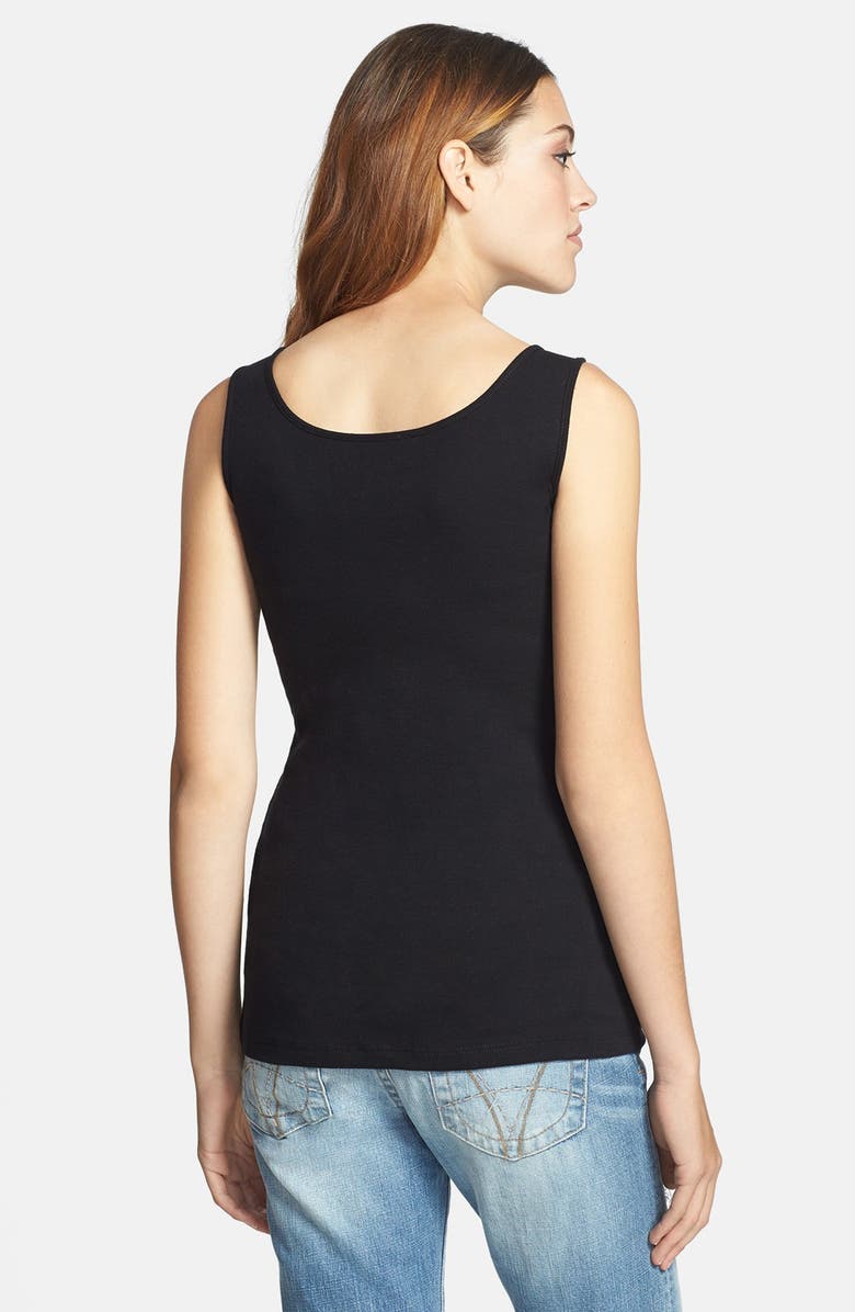 Caslon<sup>®</sup> Rib Knit Scoop Neck Tank, Alternate, color, 