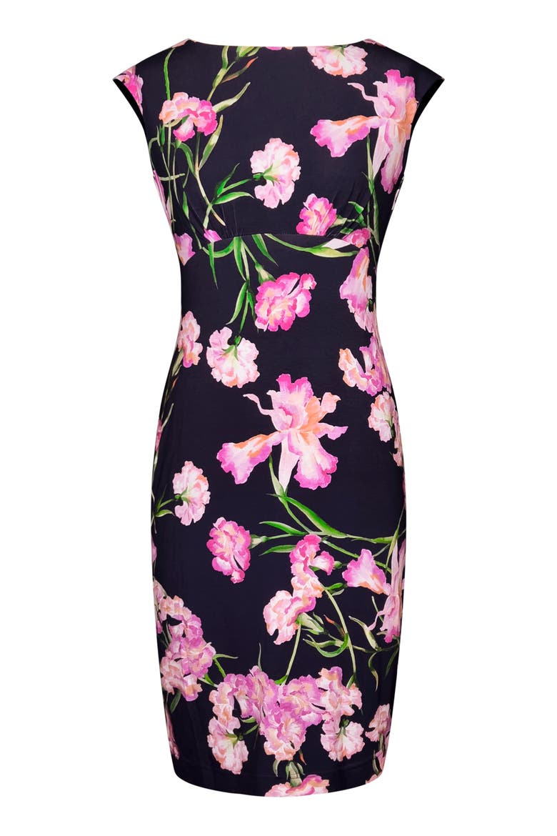 Pippa Shift Midi Dress, Alternate, color, Midnight Blossom