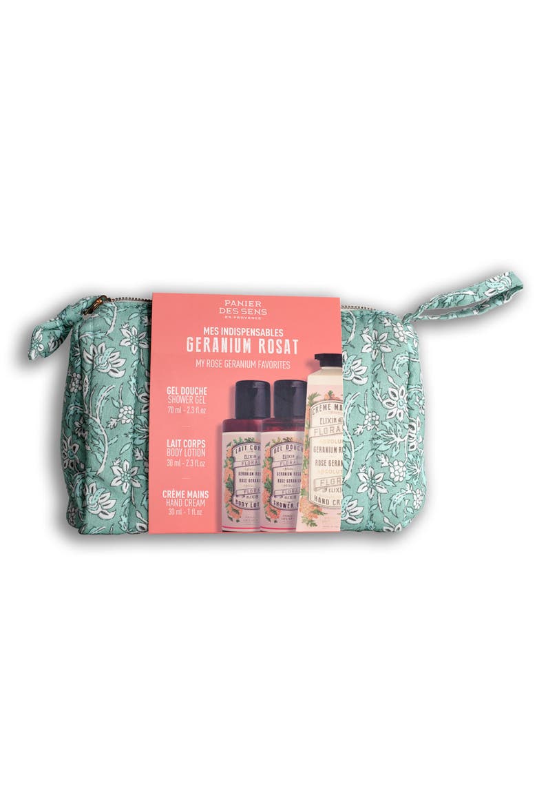 Rose Geranium Travel Set, Main, color, Green