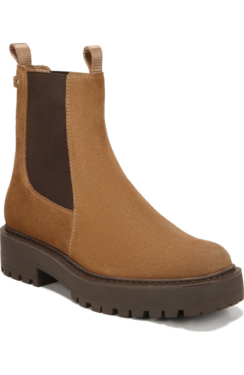 Sam Edelman Laguna Waterproof Lug Sole Chelsea Boot - Wide Width Available, Main, color, Almond Taupe
