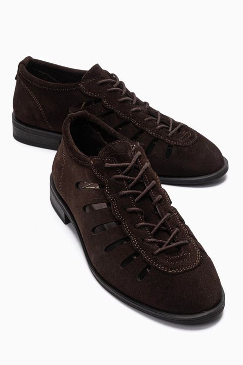 Astron Leather Casual Lace Up Shoes