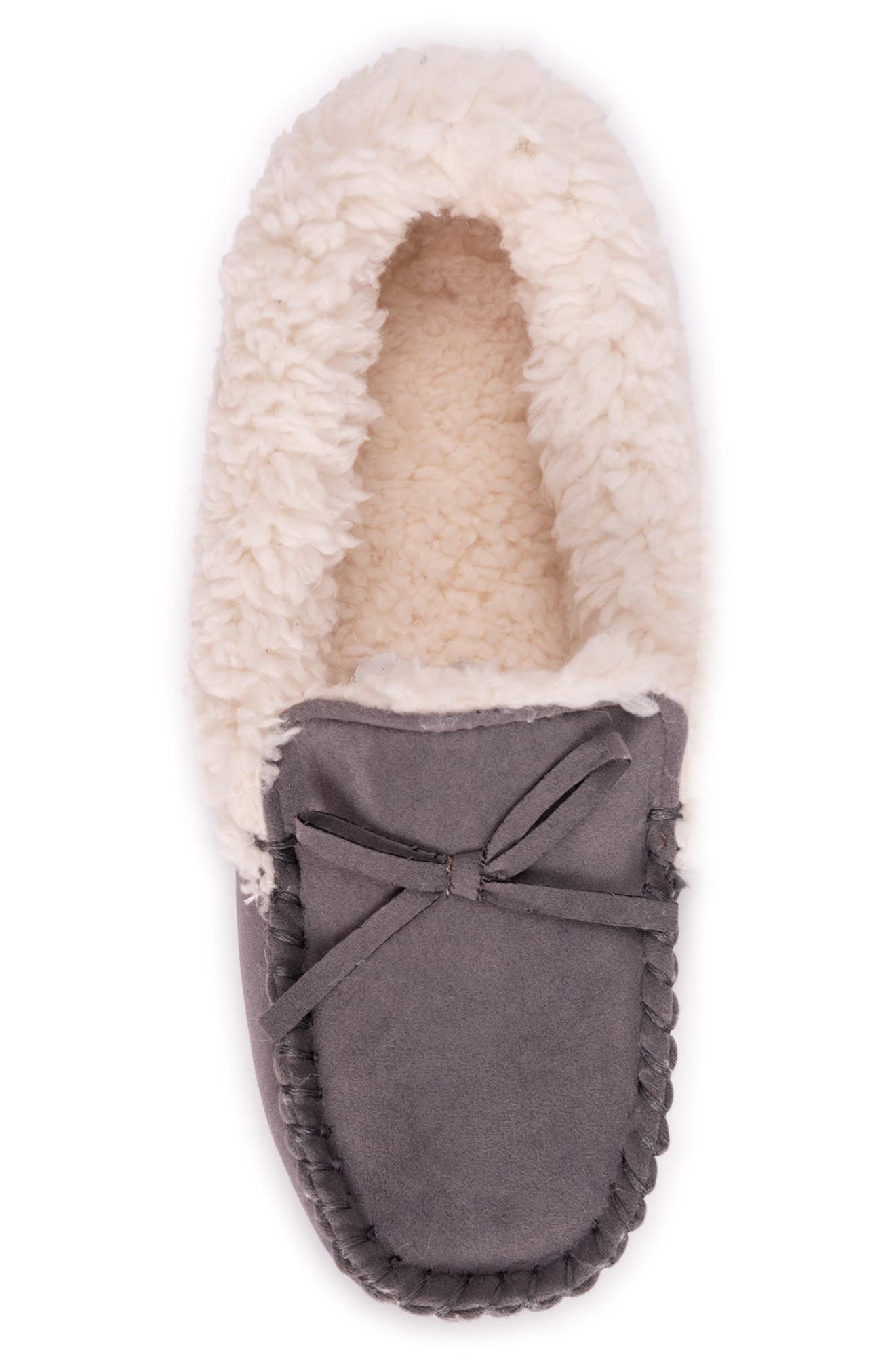MUK LUKS Jaylah Faux Shearling Lined Slipper, Alternate, color, Light Grey