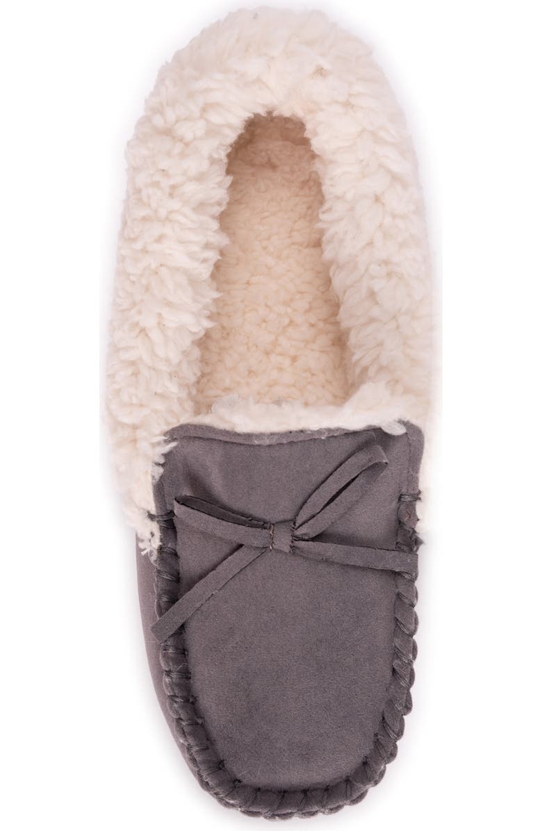 MUK LUKS Jaylah Faux Shearling Lined Slipper, Alternate, color, Light Grey