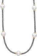 LAGOS Luna Cultured Pearl Station Necklace